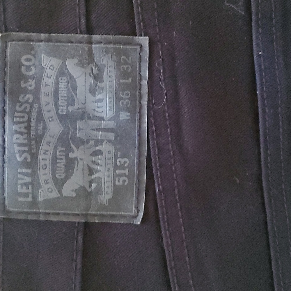 Levi's 513 36x32 Black Jeans